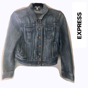 Express jean crop jacket size S Great Condition